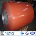 900 Mm de ancho A45 de color naranja Coated Aluminio Coil